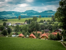 Blick auf Miniponyhof